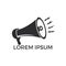 Loud media house logotype icon.Speak up logo icon design.