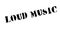 Loud Music rubber stamp