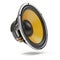 Loudspeaker. Multimedia acoustic sound speaker isolated on whit