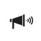 Loudspeaker vector icon. Megaphone promotion sign. Grpahic design element.