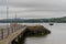 The Lough Foyle Ferry arriving at the pier at Magilligan Point from Ireland