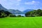 Lough Leane from Muckross House gardens, Killarney National Park, Ring of Kerry, Ireland