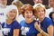 Louise Pitre, Judy Kaye, and Karen Mason in Times Square, Manhattan in 2001