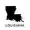 Louisiana map icon vector trendy