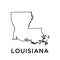 Louisiana map icon vector trendy