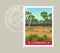 Louisiana postage stamp of wetland nature preserve.