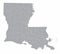 Louisiana State counties map