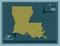 Louisiana, United States of America. Solid. Major cities