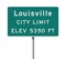Louisville City Limit road sign