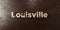 Louisville - grungy wooden headline on Maple - 3D rendered royalty free stock image