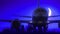 Louisville Kentucky USA America Airplane Take Off Moon Night Blue Skyline Travel