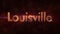 Louisville - Shiny looping city name text animation