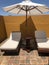 Lounge chairs and Shade Umbrella