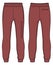 Lounge Jogger bottom Pants design flat sketch vector illustration, Track pants concept with front and back view, Sweatpants for