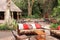 Lounge place in the bush of maun, botswana