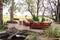 Lounge place in the bush of maun, botswana
