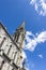 Lourdes, France, Hautes Pyrenees. Basilica of our Lady of the Rosary abd blue sky