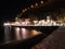 Loutraki seaside in the night