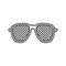 Louvered sunglasses linear icon