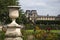 The Louvre lawn flowers blue sky