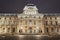 Louvre museum facade in Paris