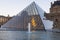 Louvre museum with landmark entrance - pyramid