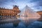 Louvre Museum and the Pyramid, Paris