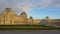 Louvre museum on a sunny autumn evening in PAris, France