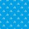 Louvre pyramid pattern vector seamless blue