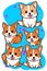 Lovable Furry Friends Corgi clipart