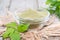 Lovage Powder in a bowl