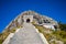 Lovchen, Montenegro - October 4, 2021: Petar II Petrovic Njegos mausoleum on the top of mount Lovchen in Montenegro