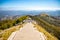 Lovchen, Montenegro - October 4, 2021: Petar II Petrovic Njegos mausoleum on the top of mount Lovchen in Montenegro