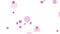 Love abstract background with flying pink particles valentine theme video