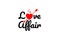 love affair word text typography design logo icon
