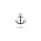 Love anchor logo icon with shadow