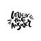 Love is the answer handdrawn lettering interesting quote