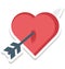 love archery, love target Vector Icon editable