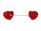Love barbell. Heart weights. Amur fitness. Sports projectile for