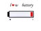 Love battery symbol