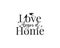 Love begins at home, vector. Wording design, lettering. Beautiful family quotes. Home decor design, Wall decals