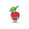 In love bing cherries sweet in character mascot shape.