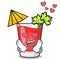 In love bloody mary mascot cartoon