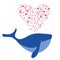 Love the blue humpback whale.