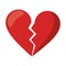 Love broken heart symbol