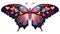 Love Butterfly png. Valentine\\\'s Day concept. Love and Romance clipart. Hearts on wings.