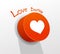 Love button.