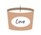 Love candle concept