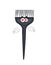 In love cartoon illustration of hair coloring brush