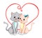 Love. Cats in love